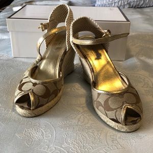 Coach - kimmy espadrille wedges